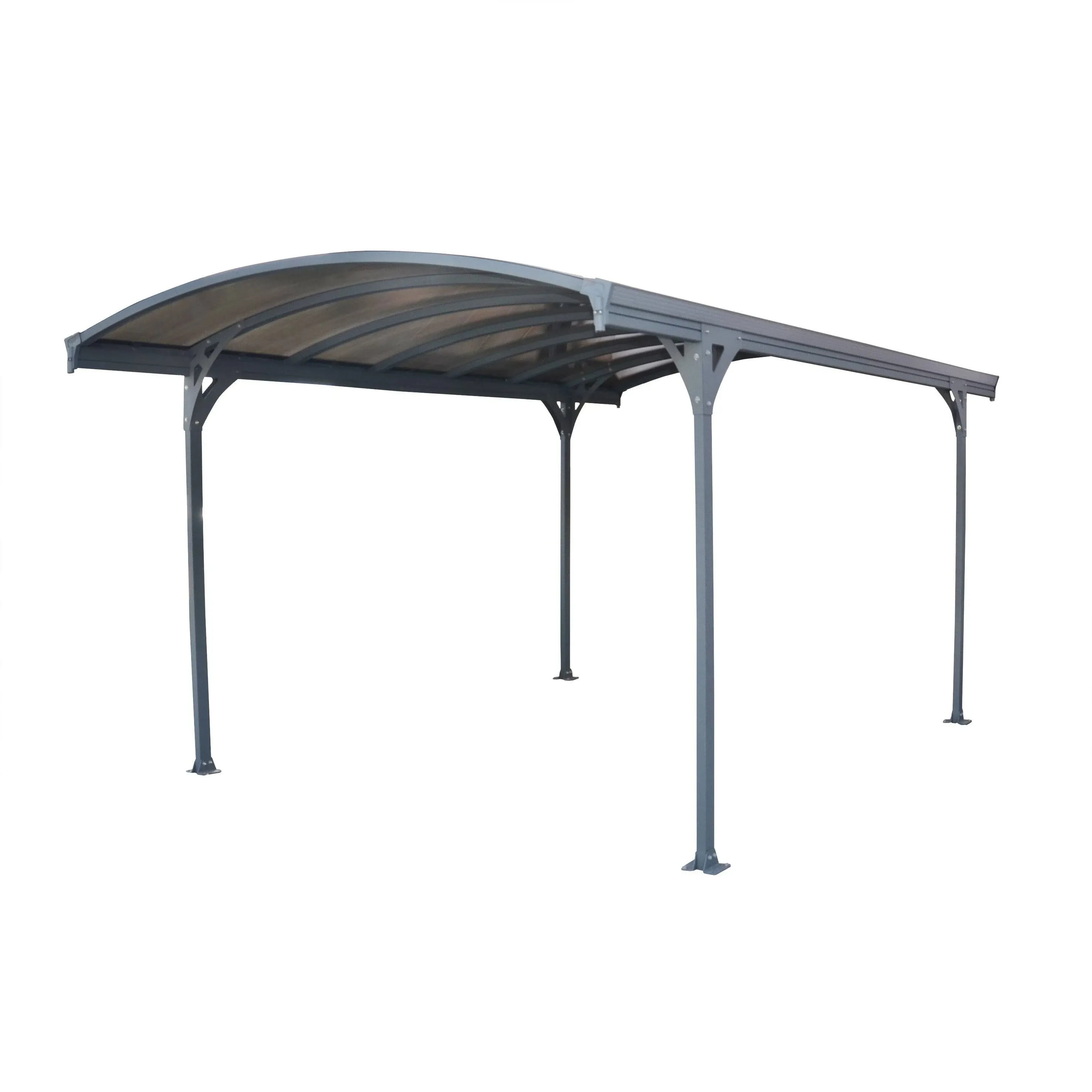 Palram - Canopia Vitoria 5000 16x9.5 Carport Kit - Gray / Gray (HG9130)