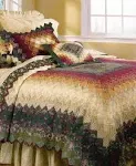 Donna Sharp Spice Trip Around The World Quilt Set - King