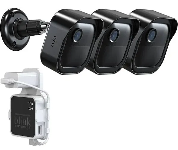 Mamerry All-New Blink Outdoor 4 Camera Wall Mount, Weatherproof Protective Housing and 360° Adjustable Mount with Blink Sync Module 2 Mount for 4th