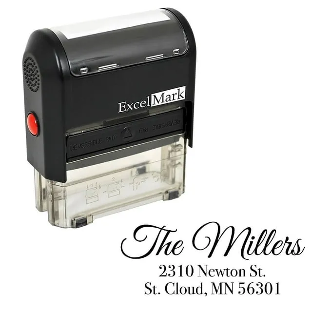 Custom Stamp - Return Address Stamp - Self Inking Stamp Design 4