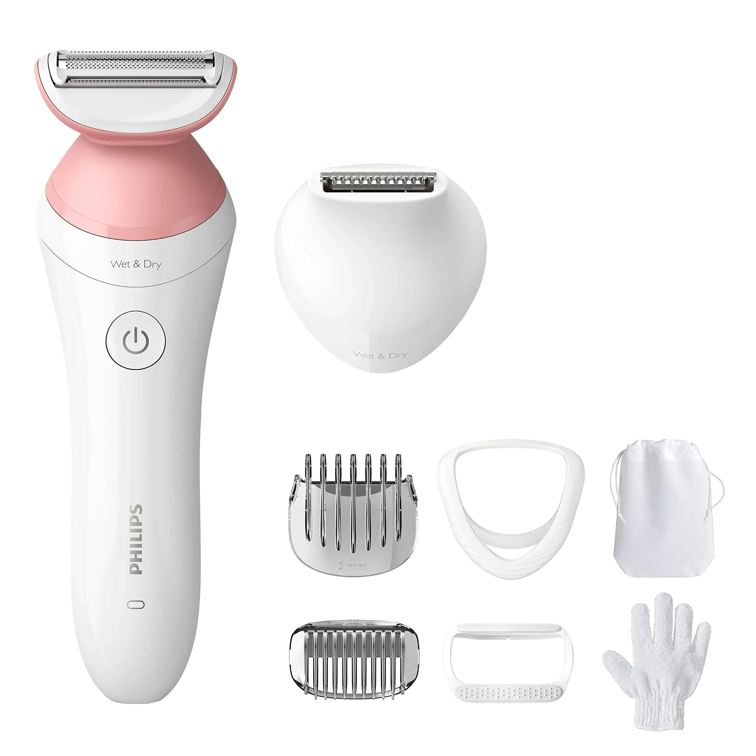 Philips Lady Women's Electric Shaver Series 6000, Cordless with 7 Accessories