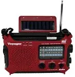 NOAA Voyager KA500 Solar and Crank Weather Alert Multiband Radio AM/FM