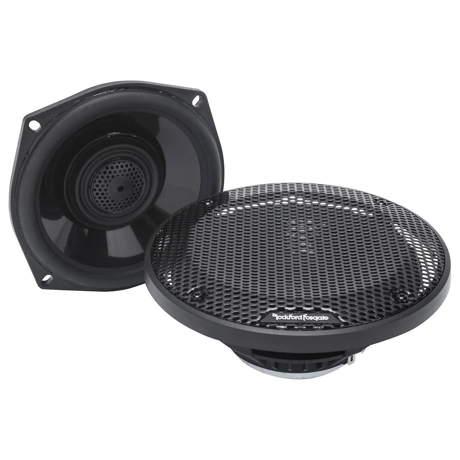 Rockford Fosgate Power Full Range Speaker For Harley-Davidson FLH, FLT 1998-2013 Black 5.25 in.