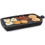 Deluxe Everyday Electric Griddle with Dishwasher Safe Removable Nonstick Cooking