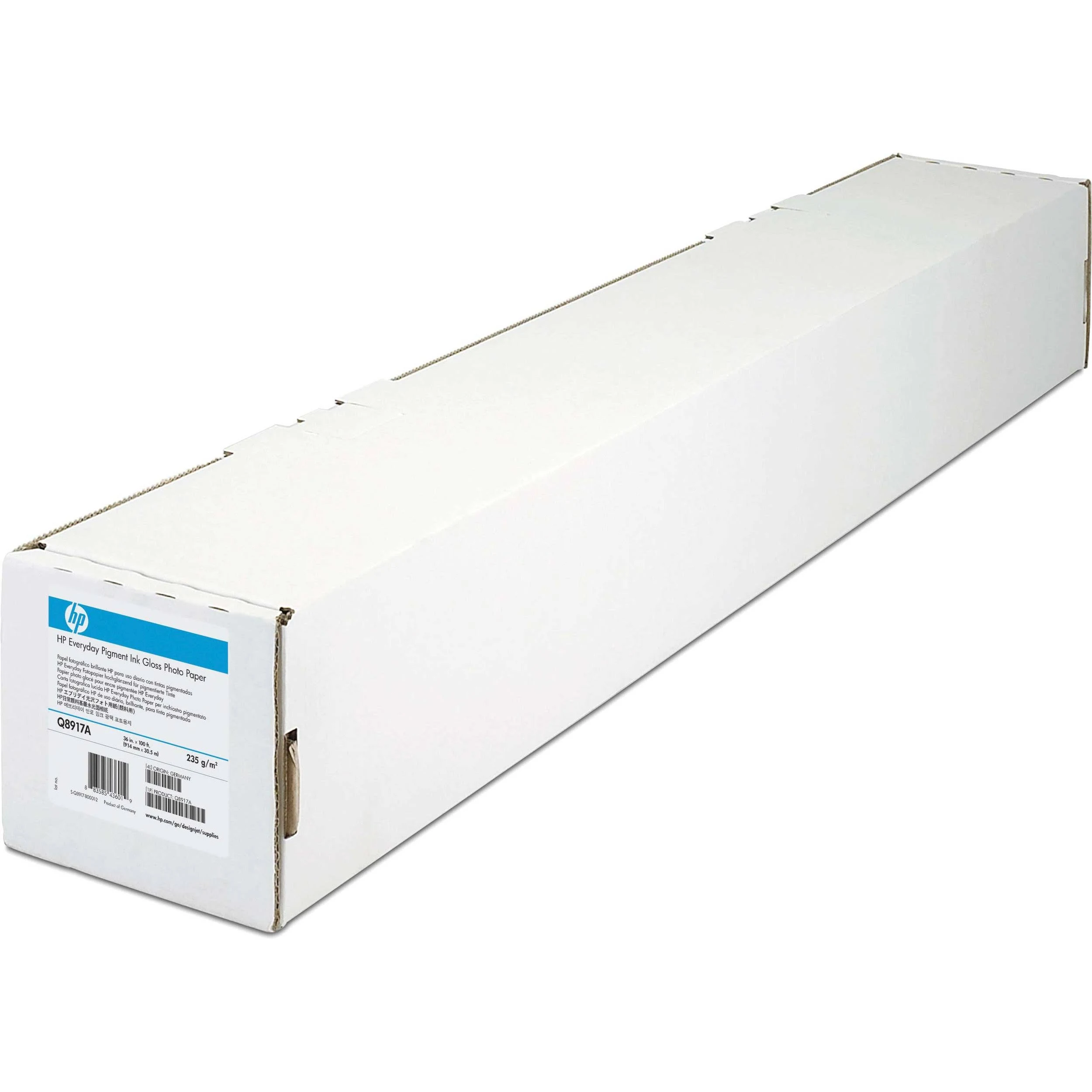 HP - DesignJet Inkjet Large Format Paper, 6.1 mil, 24" x 100 ft, Coated White