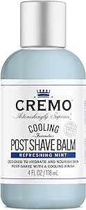 CREMO - Cooling Post Shave Balm For Men, Refreshing Mint Formula, Aftershave, 118ml