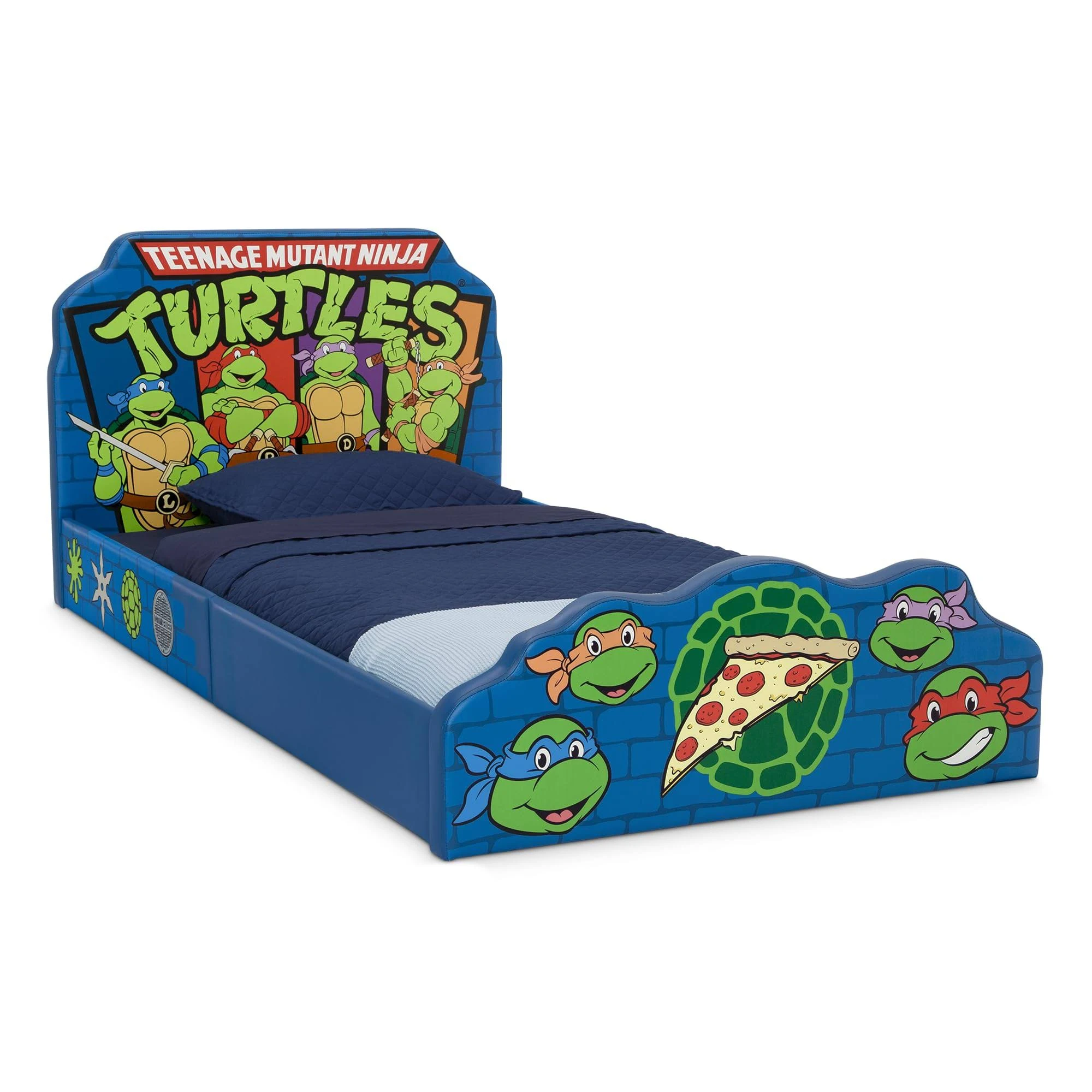 Delta Children Teenage Mutant Ninja Turtles Upholstered Twin Bed