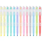 Pilot, FriXion Light Pastel Erasable Highlighters, Chisel Tip, Pack of 14, Assorted Colors