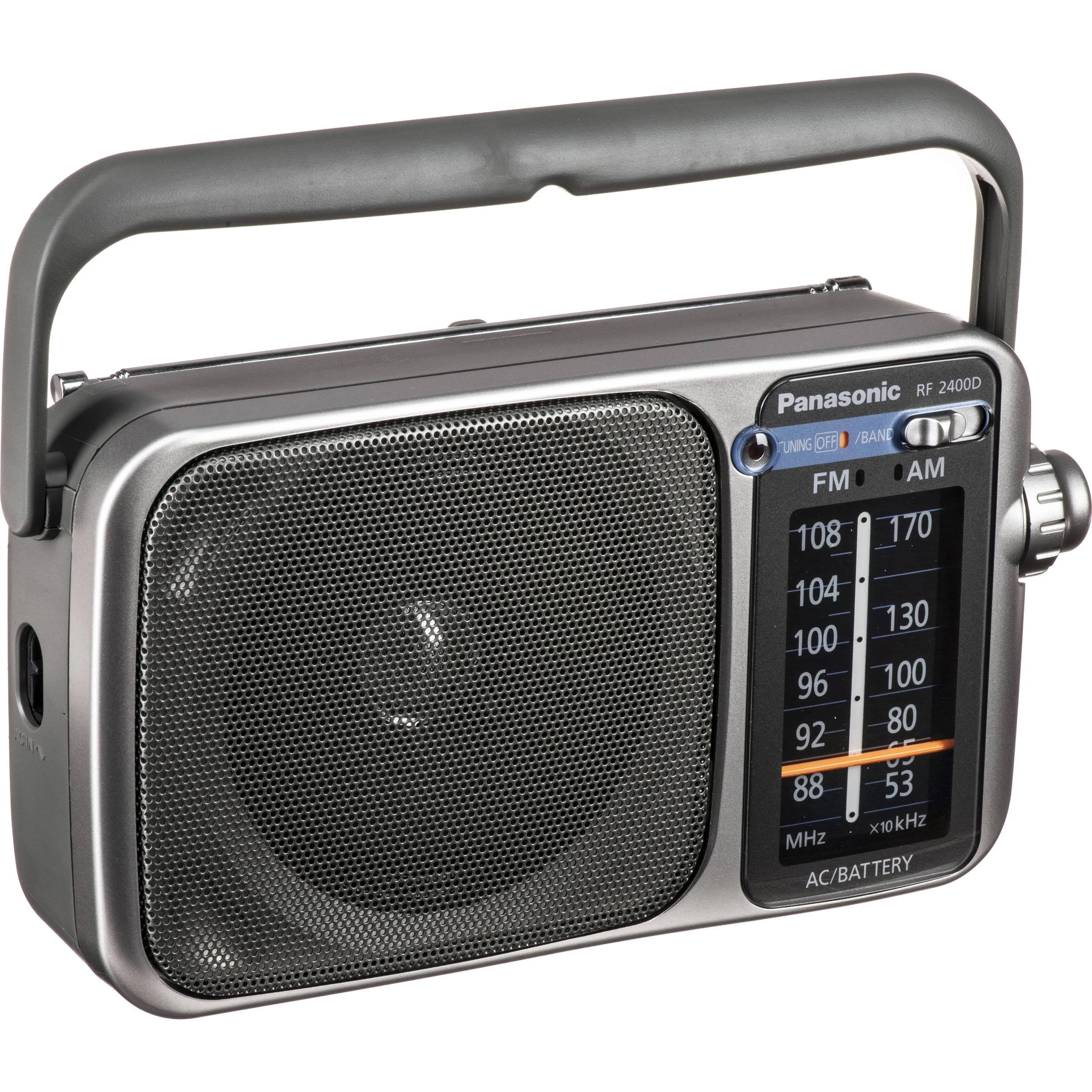 Panasonic RF-2400D Am / FM Radio, Silver