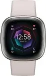 Fitbit Sense 2 Advanced Health and Fitness Smart Watch (Blue Mist) with Manage Stress, ECG, SpO2, GPS, S & L Bands, Bundle with Charger Dock, Wall Adapter, 2 Screen Protectors & PremGear Cloth