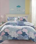 Urban Habitat Kids Cloud Twin Pink Cotton Printed Duvet Cover Set