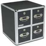 Vaultz Vaultz Locking 4 Drawer CD File Cabinet 14"H X 14"W X 15"D