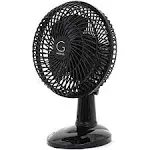 Genesis Clip Fan, 6&#034; Blade, 307 Max CFM, 0.08 Amps, 0 to 120 Volts, 2 Speed