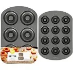 Wilton Donut Pan 2piece Set 6cavity Mini And 12cavity Standard Donuts Scratch Re