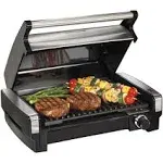 Hamilton Beach Electric Grill, Silver, 16.37"