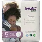 Bambo Nature Dream Baby Diapers - Disposable, Eco-Friendly - Size 5, 27-40 lbs, 25 Count, 3 Packs, 75 Total, White