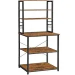 VASAGLE Coffee Bar Baker’s Rack for Kitchen with Storage 6-Tier Kitchen Shelves with 6 Hooks