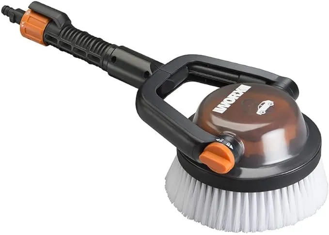 WORX Hydroshot Adjustable Automotive Power Scrubber, Quick Snap Connection - WA1820 (Soft Bristles)