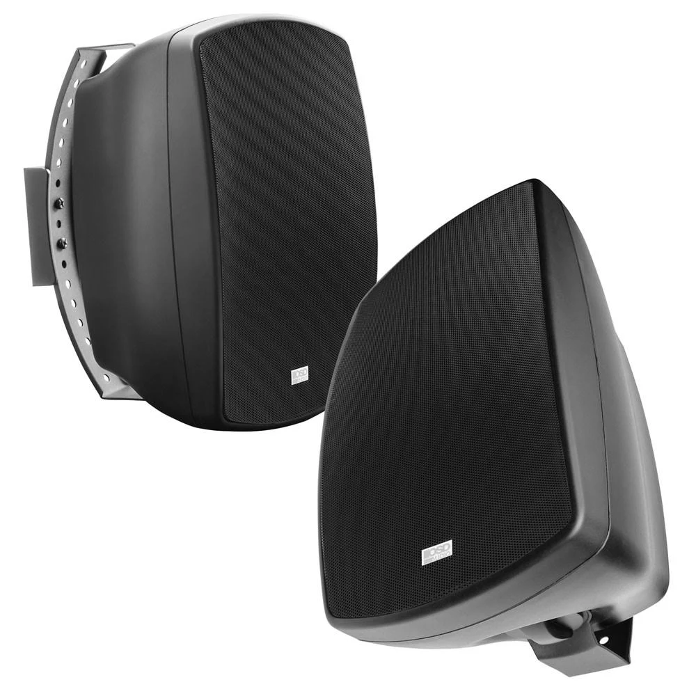 AP650 6.5&#034; Outdoor Black Speaker Pair 150W, Swivel Mount, IP54 Weather Resistant