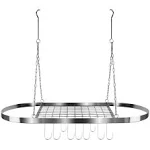 Sorbus Ceiling Mounted Pot Rack with Hooks