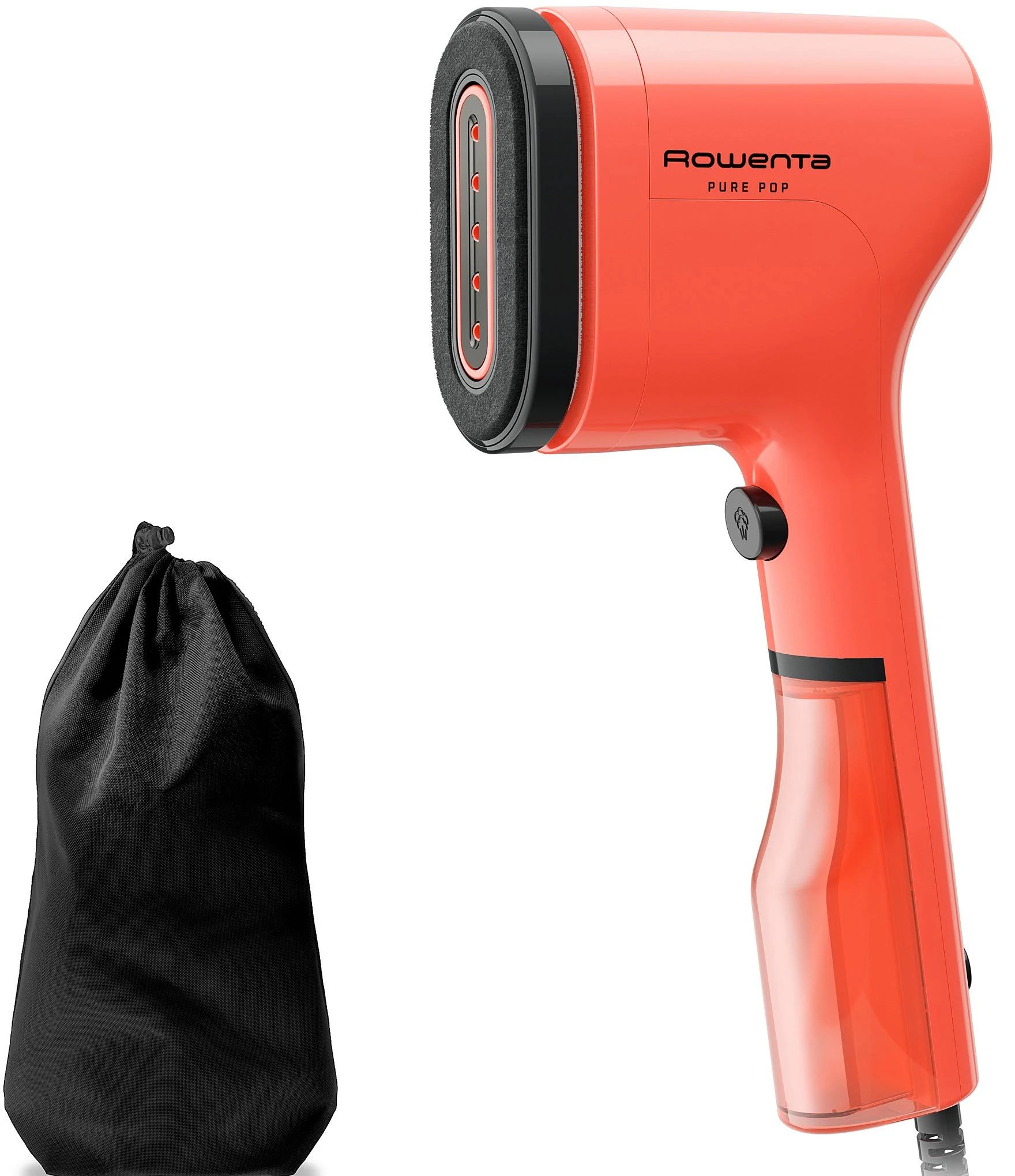 Rowenta Pure Pop Handheld Garment Steamer - Red Coral