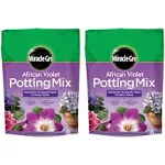 Miracle-Gro African Violet Potting Mix, 8qt, 2-Pack