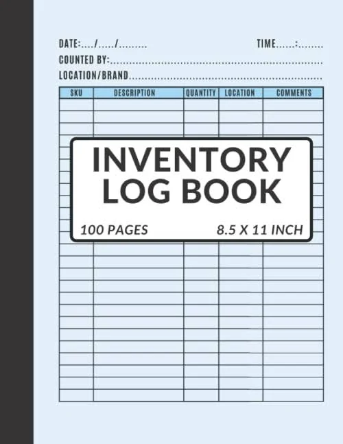 Inventory Log Book, Ideal For Small Business Inventory Tracking, Helps You On St