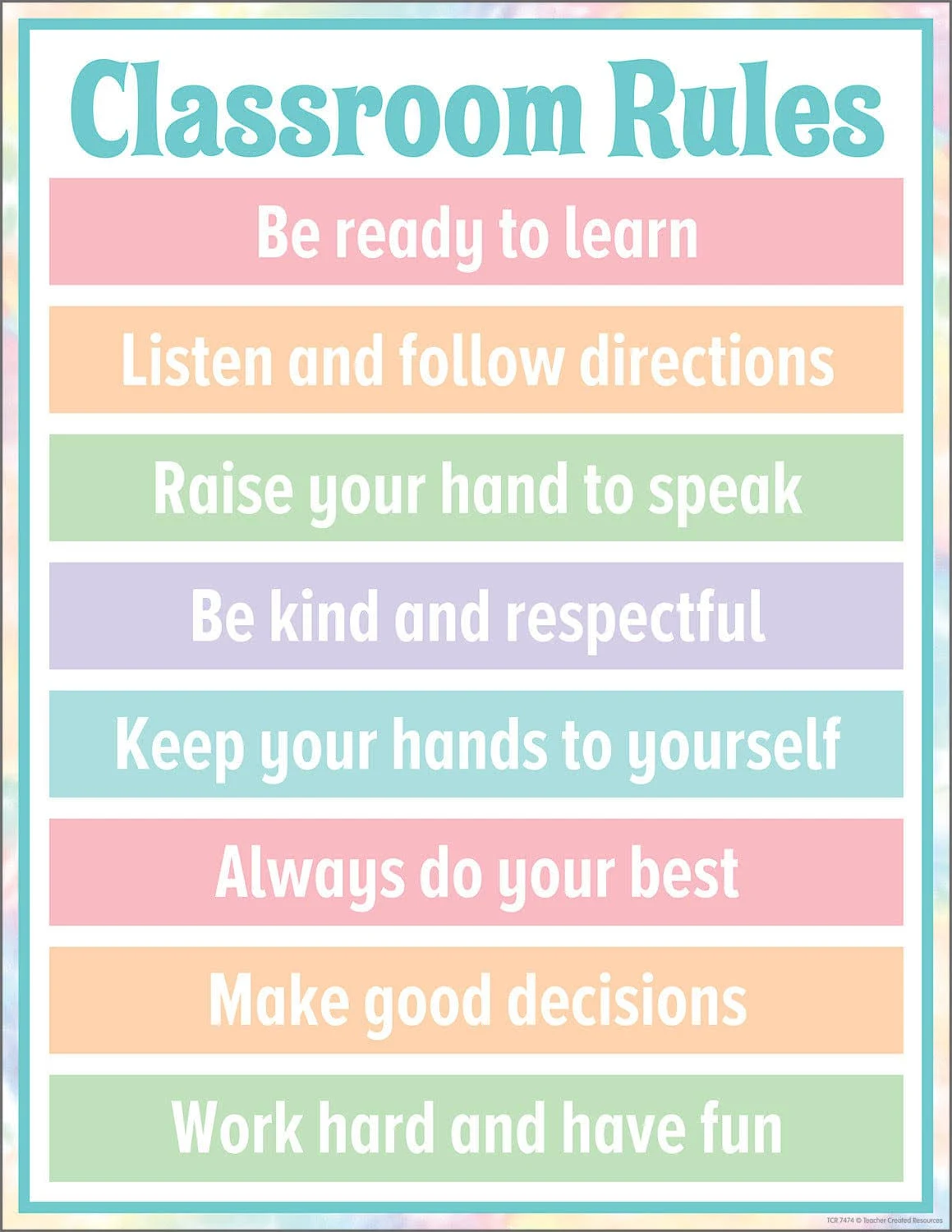 Patel Pop Classroom Rules Chart