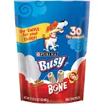 Busy Bone Tiny Long-Lasting Chew Dog Bones, Xtra Small (17 oz, 30 ct)