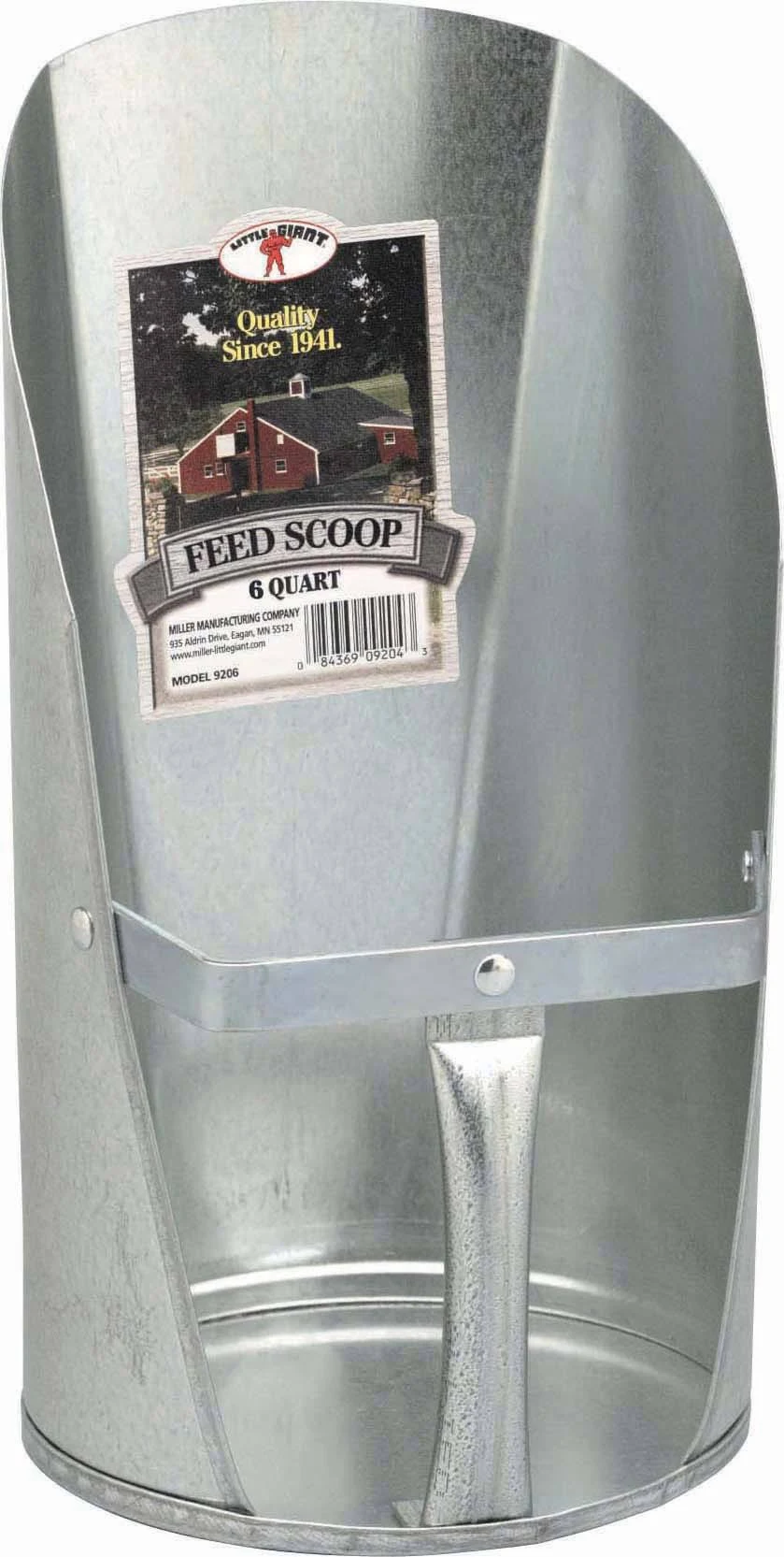 Little Giant 4 qt Galvanized Feed Scoop