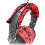 WC Bandz - Protective Headphone Headband Cover For Ath M Series Headphones, Red Camo