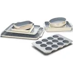 Caraway Home Ceramic 11-Piece Bakeware Set - Navy