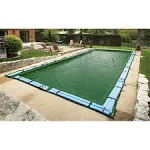  Silver 12-Year 18-ft x 36-ft Rectangular In Ground Pool Winter 18 by 36-Feet