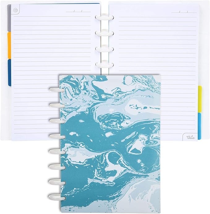 Talia Discbound Notebooks, Planner, Customizable, (Verdant Green, Midsize (7.5in x 9.75in))