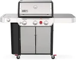 Weber - Genesis Smart SX-335 Natural Gas Grill - Stainless Steel