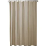 Maytex Microfiber Fabric Shower Curtain Liner Colour: Linen