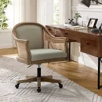 Sesena Solid Wood Home Office Task Chair Upholstery Color: Linen