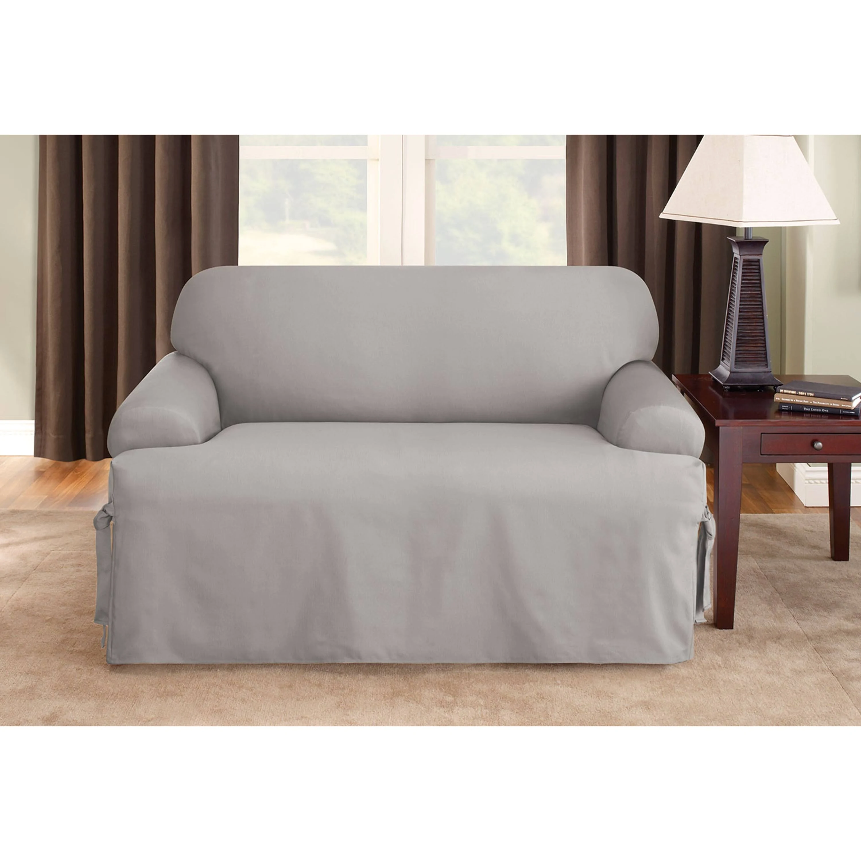 Cotton Duck Loveseat Slipcover Sure Fit