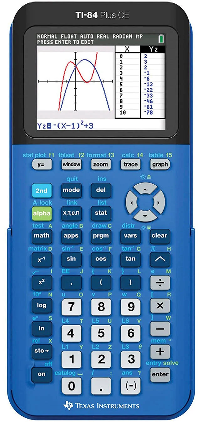 Texas Instruments Ti-84 Plus CE Graphing Calculator