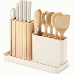 Caraway 14-Piece Cream Knife and Utensil Prep Set