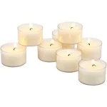 48 Pack Unscented 6 to 7 Hour Extended Burn Time Clear Cup Tea Light Candles