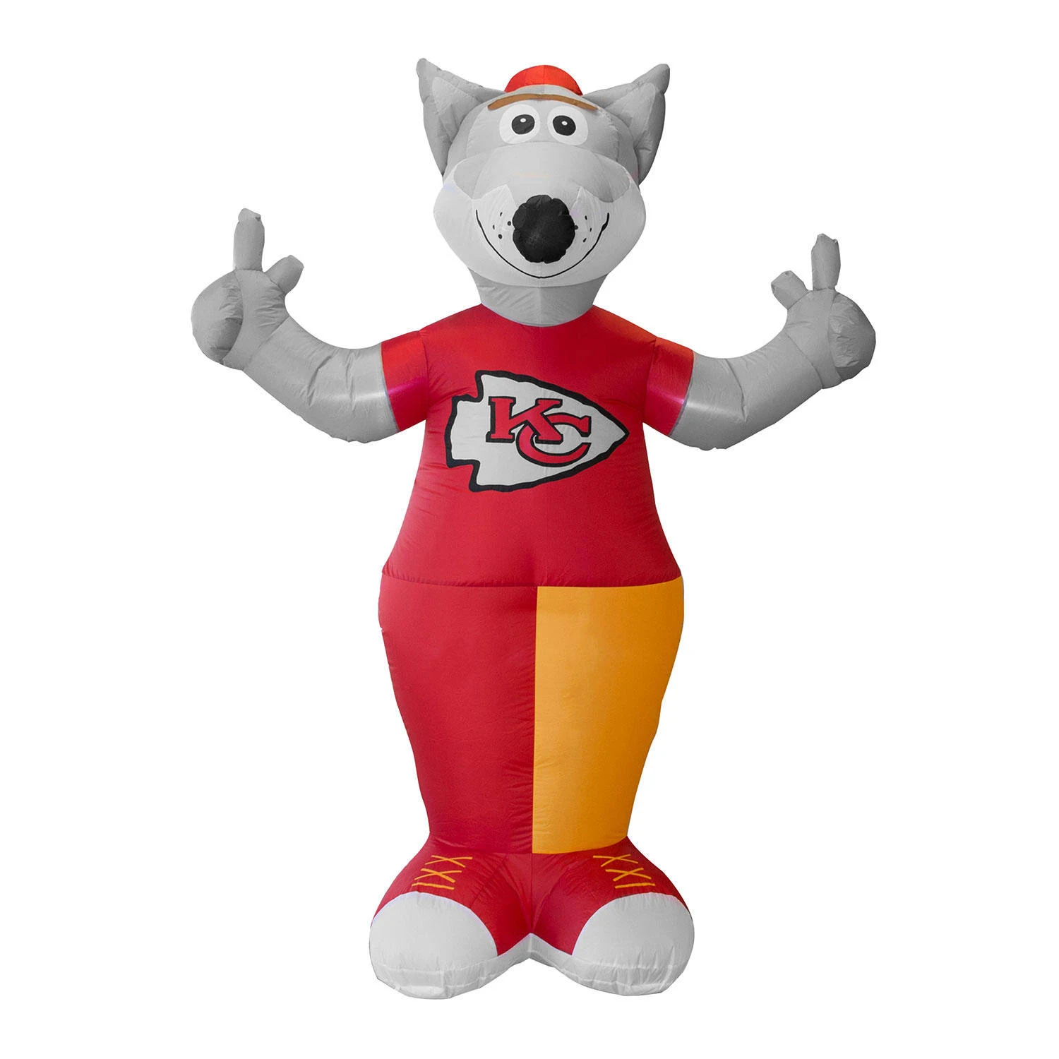 Kansas City Chiefs Wolf Mascot 7&#039; Tall NFL Inflatable