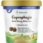 NaturVet Coprophagia Stool Eating Deterrent plus Breath Aid - 70 Soft Chews