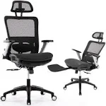 Ergonomic Mesh Office Chair with Footrest