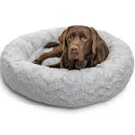 Best Friends by Sheri The Original Calming Donut Dog Bed Shag Fur