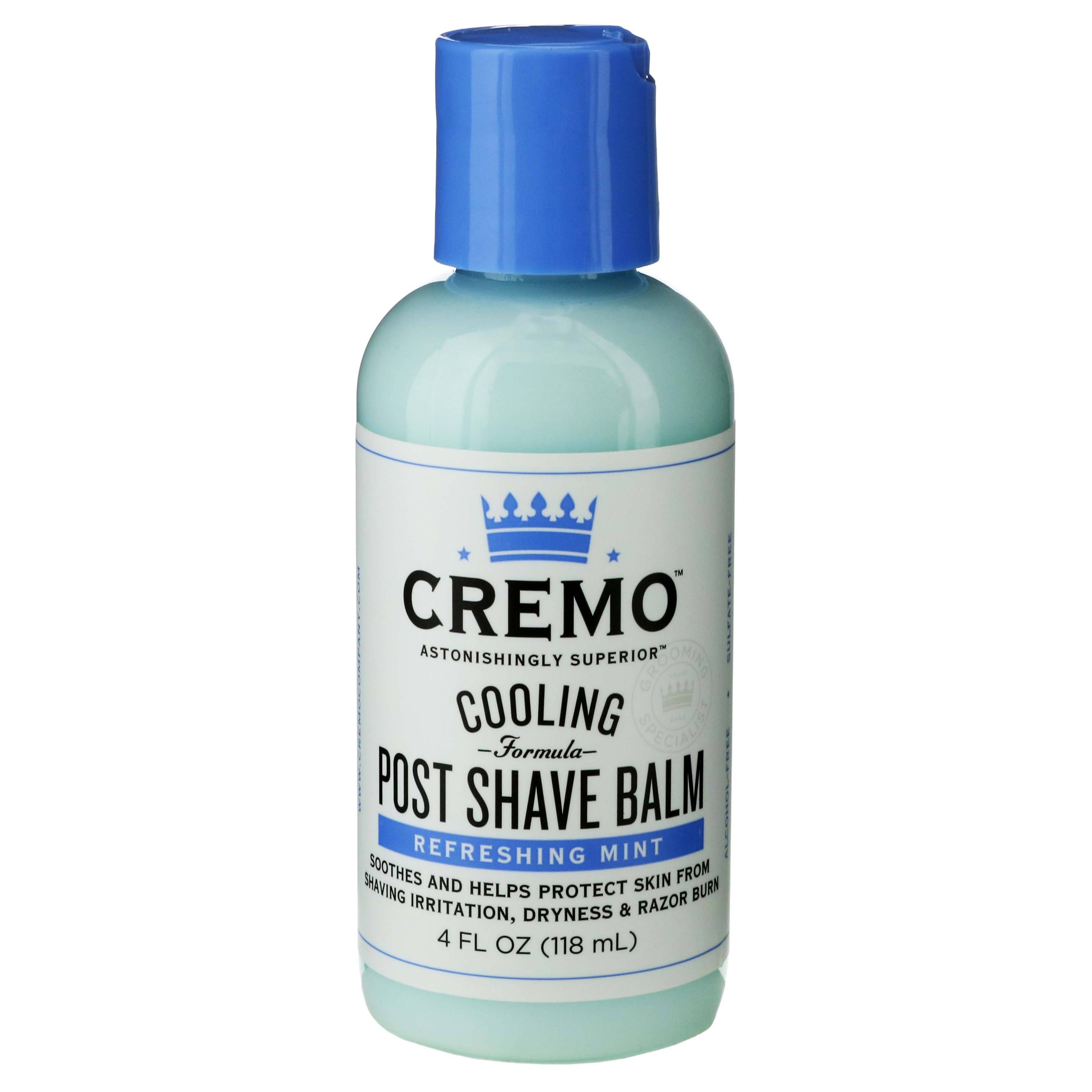 Cremo Cooling Formula Post Shave Balm, Soothes, Cools And Protects Skin From Shaving Irritation, Dryness and Razor Burn, 4 Oz