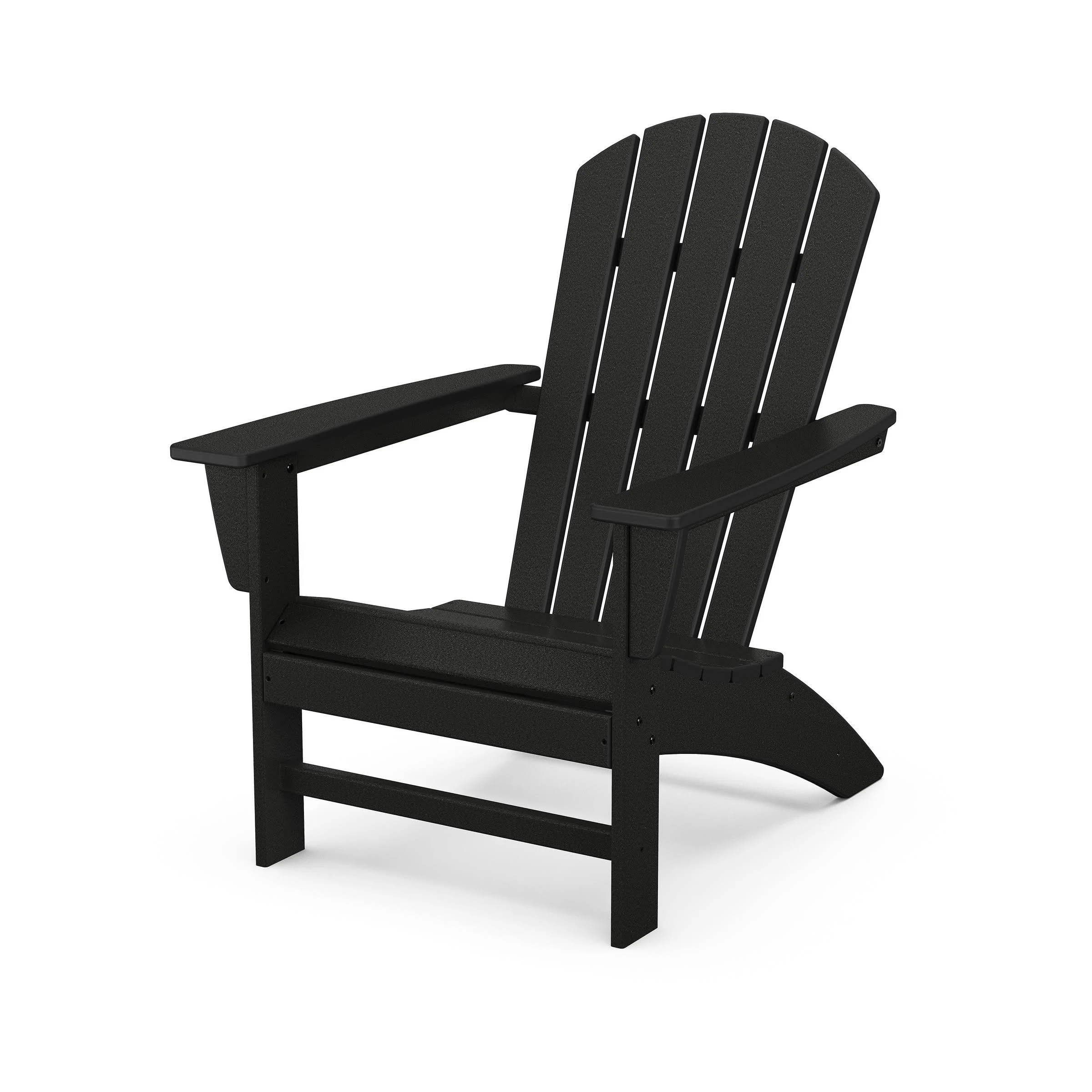 POLYWOOD Nautical Adirondack Chair - Black