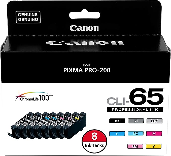 4215C007 - Canon CLI-65 Color Ink Tank - 8 Pack