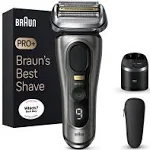 Braun Series 9 PRO+ Elektrorasierer für Herren, 5 Pro Shave Elements & Precision Langhaarschneider, 6in1 SmartCare Center, Wet & Dry Elektrorasierer für glatte Haut mit 60min Akkulaufzeit, 9567cc