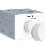 Aqara Presence Sensor FP2, 2.4 GHz Wi-Fi Required, mmWave Radar Wired Motion Sensor, Zone Positioning, Multi-Person & Fall Detection, Supports HomeKit